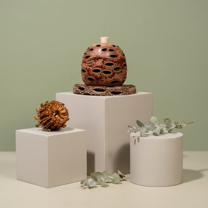 Medium Banksia Pod Diffuser | Natural Coaster | Australian Made