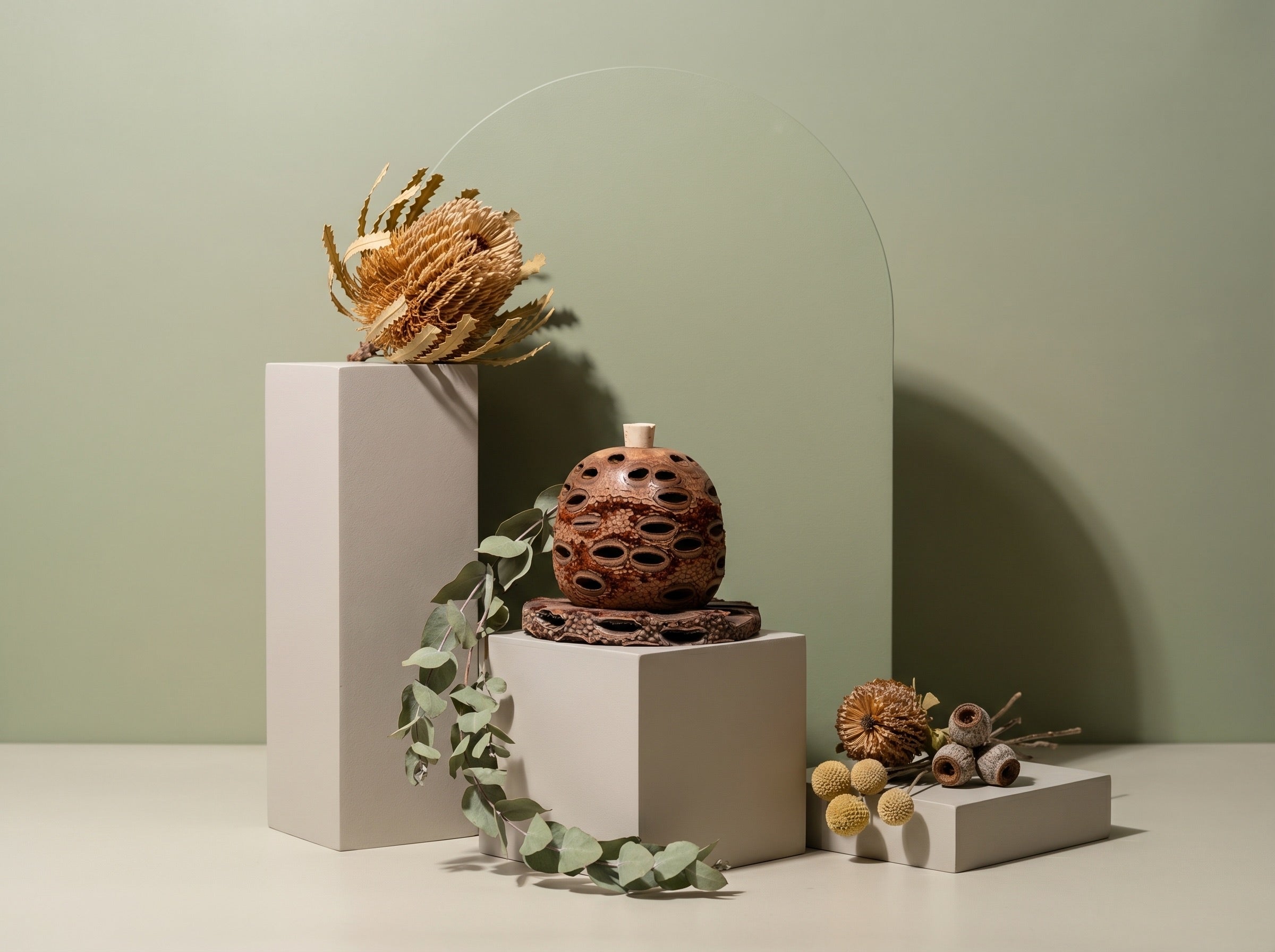 Medium Banksia Pod Diffuser | Natural Coaster | Australian Made