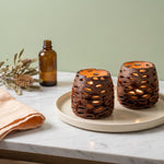 Set of Two Hollow Banksia Tea Light Holders | Handcrafted Australian Home Décor