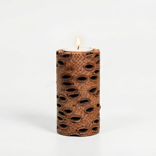 Banksia Tea Light Candle Holder – Handcrafted Natural Australian Decor